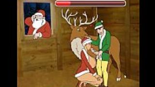 XXX18+ แอบเย็ดหีเมียแซนต้า ตอนซานต้าเผลอๆ จังไรจริงๆ เย็ดในโรงเลี้ยงกวางซะด้วย ควยยาวถึงลำคออ็อกๆเลยทีเดียว